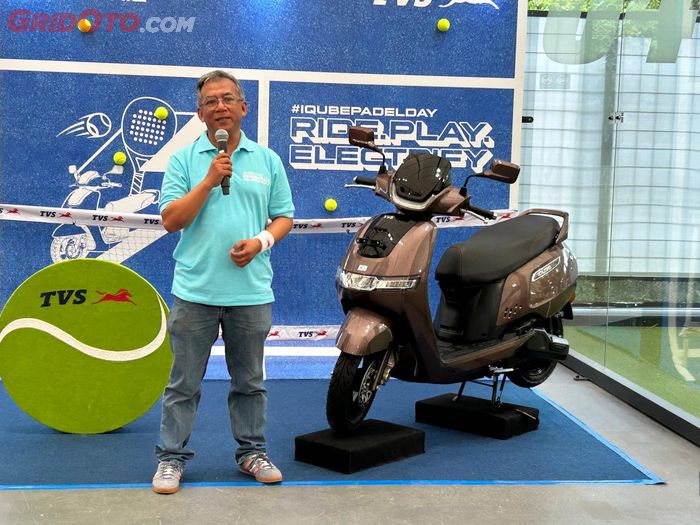 Rizal Tandju, DGM Business Development and Electric Vehicles TVS Motor Company Indonesia, ada subsidi Rp 7 juta dari TVS untuk pembelian TVS iQube