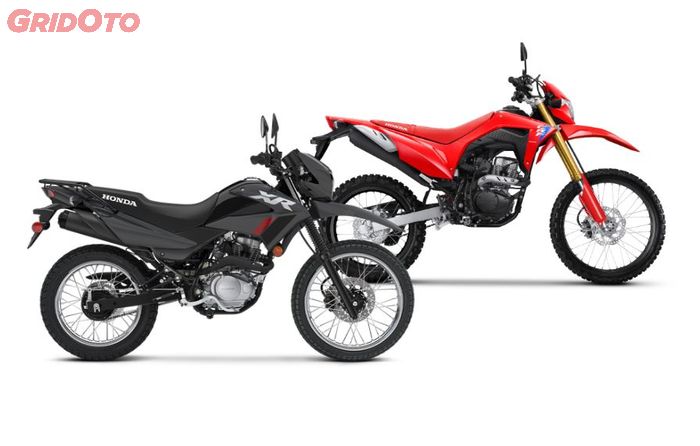 perbandingan desain Honda XR150L vs CRF150L