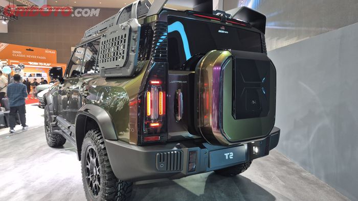 Bagian belakang Jetour T2 Obsidian Ultra Kit