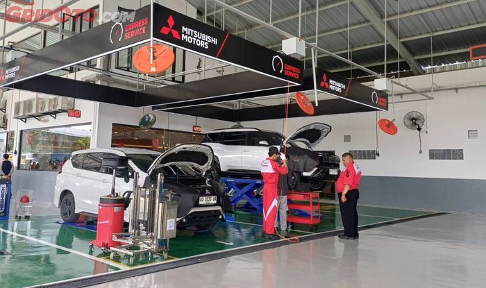 Stall servis di dealer Mitsubishi Kartasura