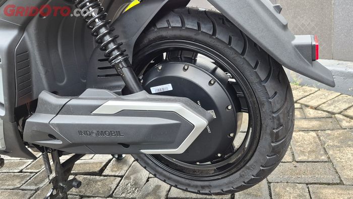 Motor listrik Indomobil Emotor Sprinto ada di hub, spek lebih tinggi dari Tyranno dan Adora