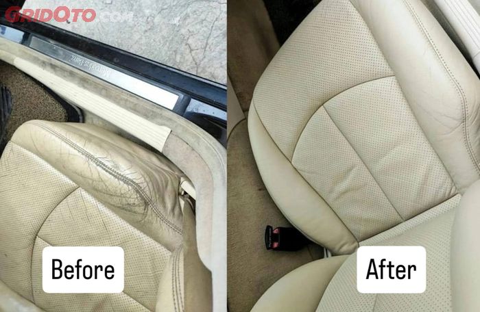 Kiri sebelum perawatan, kanan setelah rutin dirawat