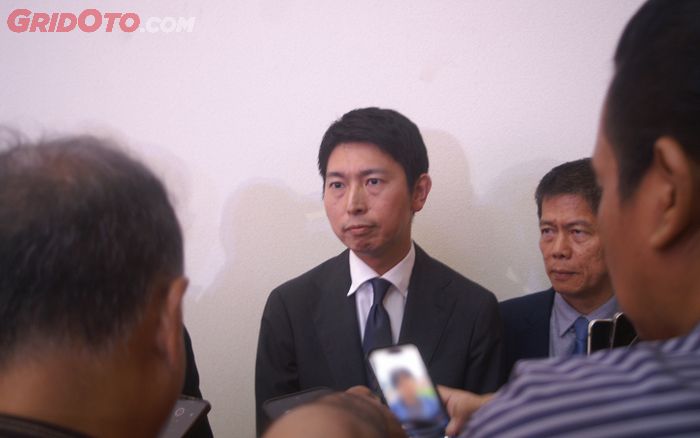 Masanao Kataoka pada sesi doorstop pertama sebagai Presiden Direktur Honda Prospect Motor.