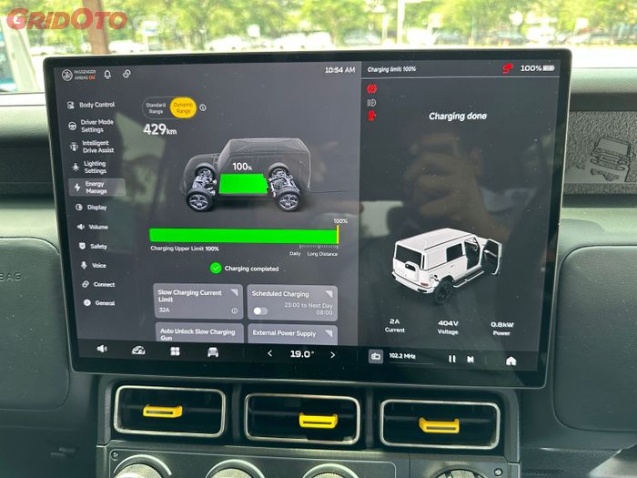 Jarak tempuh baterai iCar V23 bisa mencapai 430 km