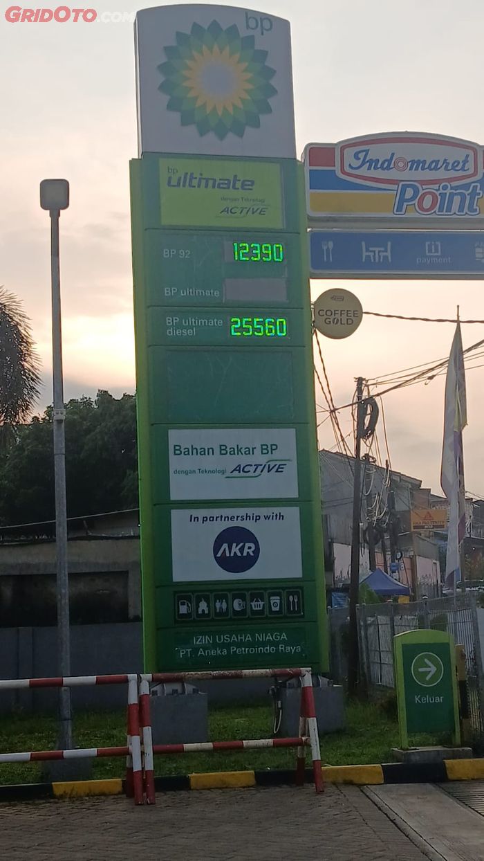 Harga BBM BP AKR per hari ini