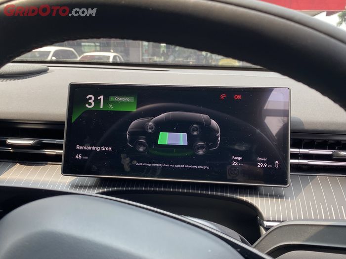 Daya masuk Lepas L8 sampai 29,9 kW, sangat cepat.
