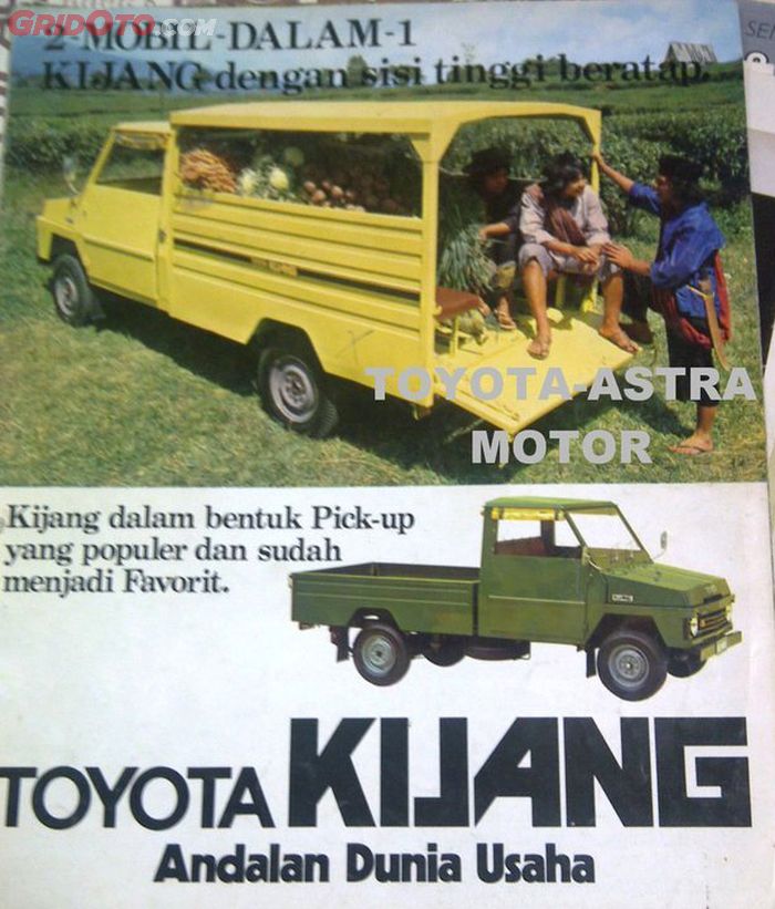 Iklan Toyota Kijang di majalah di akhir tahun 1970-an
