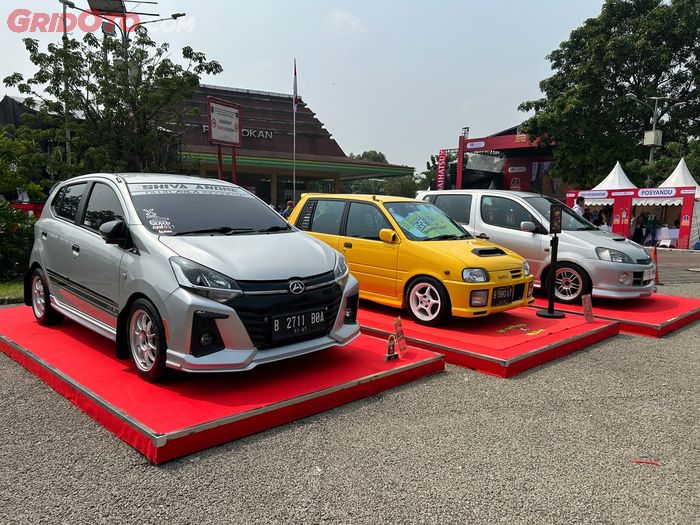 Kumpulan mobil Daihatsu yang sudah dimodifikasi jadi daya tarik tersendiri bagi pengunjung Daihatsu Kumpul Sahabat Depok