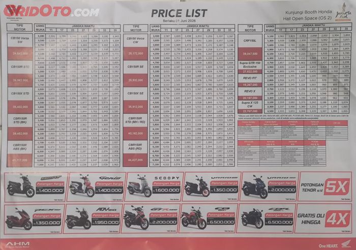 Promo Honda di Jakarta Fair Kemayoran 2026