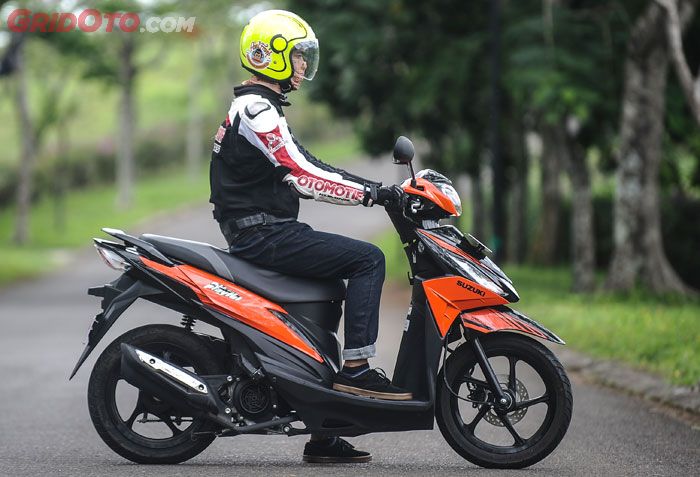 Posisi duduk Suzuki Address Playful cukup nyaman untuk postur rider Indonesia
