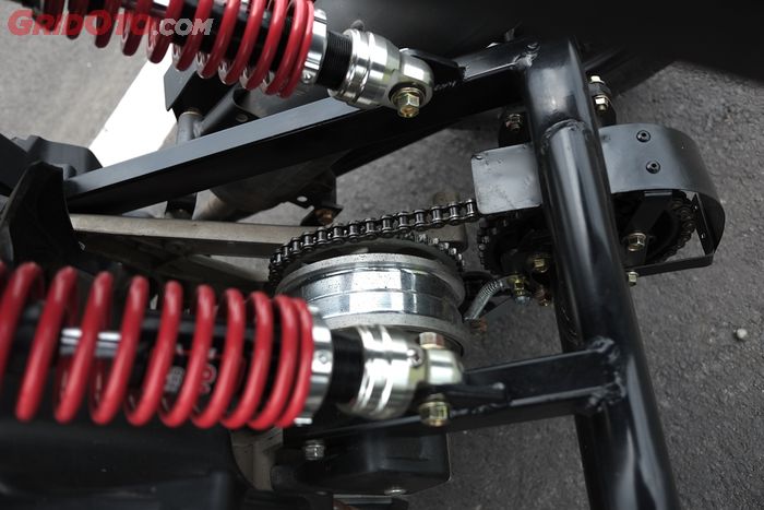 Gear set untuk pengerak differential pada delta trike biknan RWIN Development