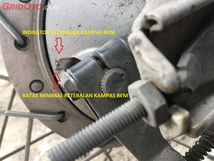 Cara cek ketebalan kampas rem tromol