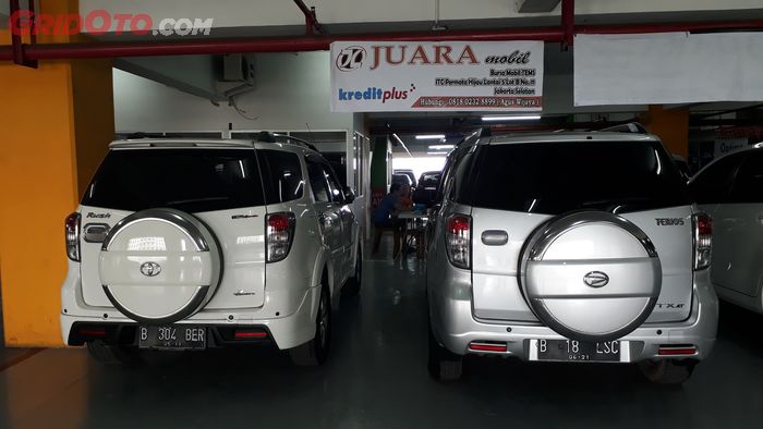 Rush &amp; Terios berkonde yang dijual di Juara Mobil, ITC Permata Hijau, Jakarta Selatan