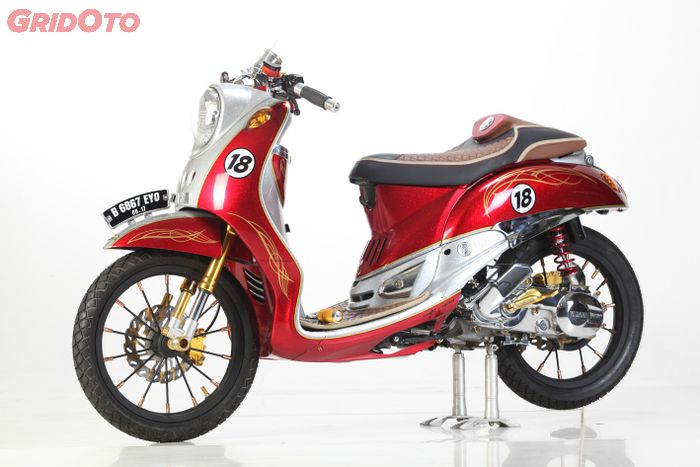 Modifikasi Yamaha Fino Cafe Racer Mr. Moo