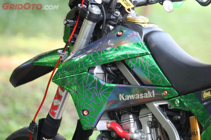 Kawasaki KLX 250 Supermoto Batu Akik CAOS Custom Bike