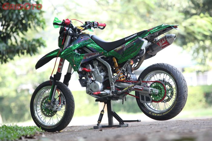 Kawasaki KLX 250 Supermoto Batu Akik CAOS Custom Bike