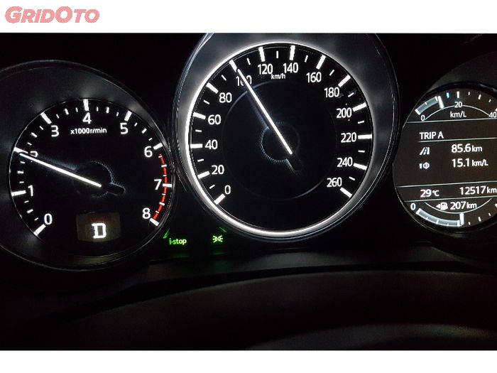 Instrumen Mazda CX-5 Elite di Holiday Fun Drive 2018