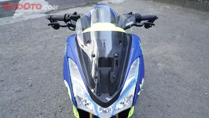 Modifikasi Yamaha Lexi 125 tema Valentino Rossi Soleluna 2018