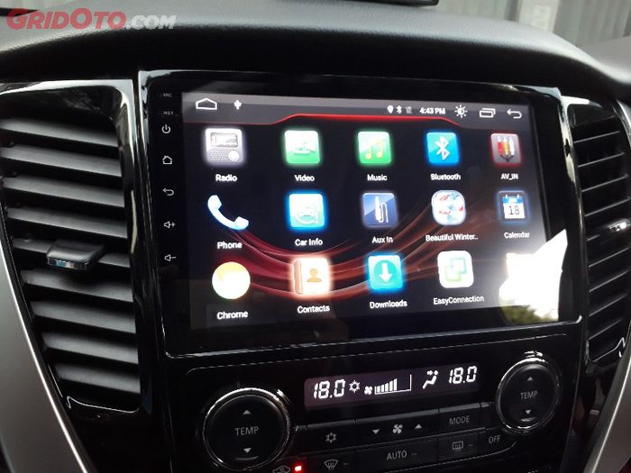 Head Unit MTech Android Mitsibishi Pajero Sport