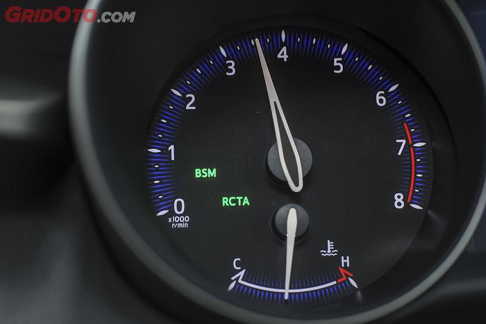 Indikator Blind Spot Monitor dan Rear Control Traffic Alert Pada Panel Instrumen Toyota C-HR