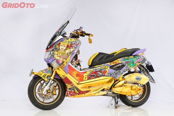 Yamaha NMAX Bertema Kebudayaan Bali Best Decals Customaxi Balikpapan