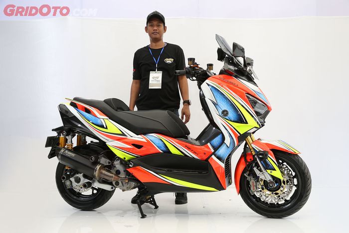 Yamaha XMAX Motif Sutera Wajo Juara Master Customaxi Yamaha 2018 Makassar