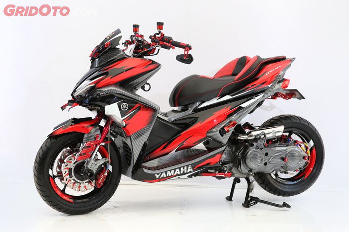 Usung Konsep Street Fighter Ini Aerox  Juara Customaxi 