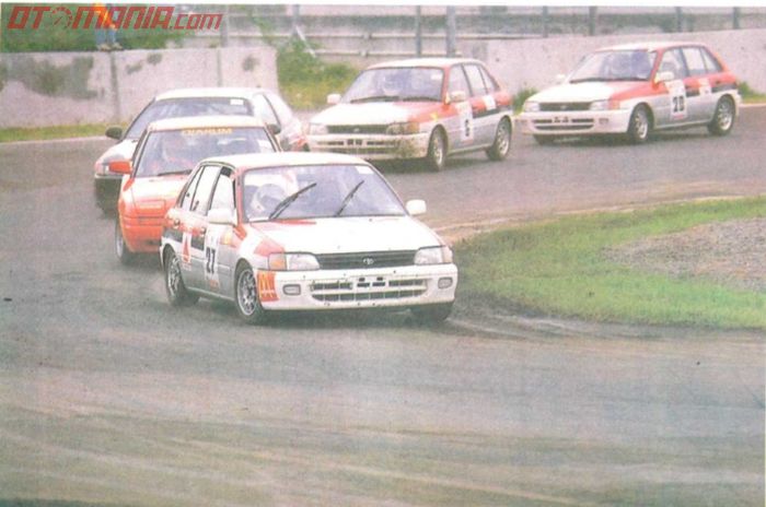 Toyota Starlet milik Toyota Team Indonesia di Sirkuit Sentul