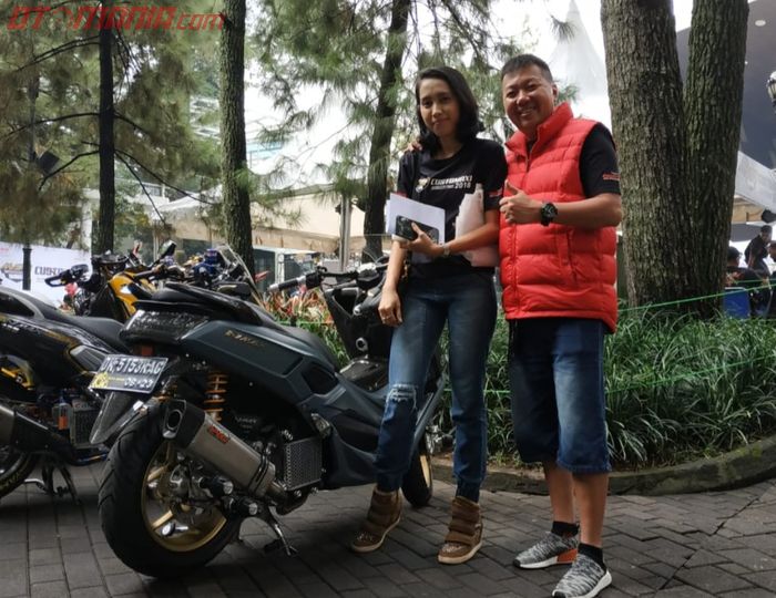 Dion, salah satu finalis Yamaha NMAX 155 yang akan bertanding di Grand Final Customaxi Yamaha 2018/2019.