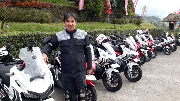 Touring World Premiere Honda ADV150 di Bali merasakan impresi ban 'kembang tahu'