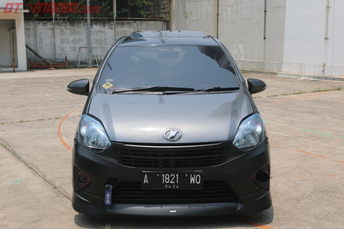 Custom body kit depan pakai Agya TRD