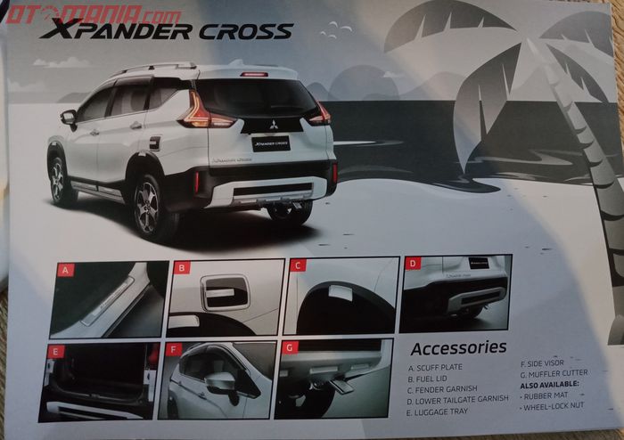 Sudah tersedia aksesori OEM untuk Mitsubishi Xpander Cross