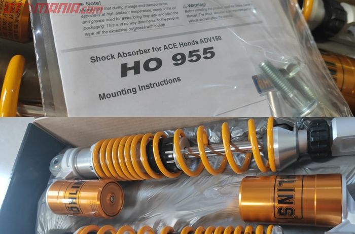 Paket penjualan sokbreker Ohlins HO 955 buat Honda ADV150