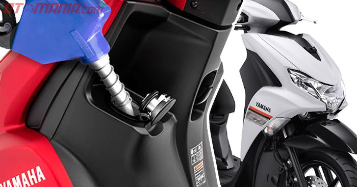 Tangki bensin bahan bakar skutik kecil Yamaha ini tak biasa, lebih praktis. Dijual di Indonesia harga Rp 19 jutaan