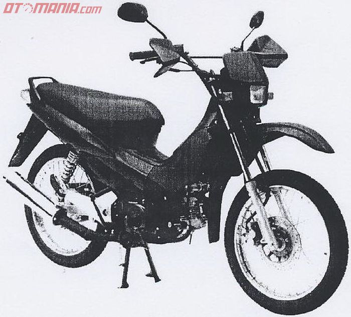 Bebek trail Honda yang desainnya di daftarkan di Indonesia pada 2001 silam