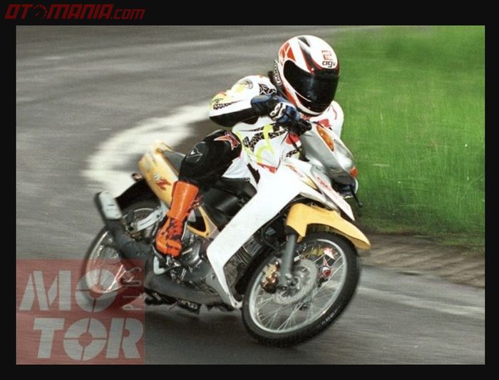 Yamaha 125Z pernah digeber rider GP500 asal Jepang, Norick Abe.