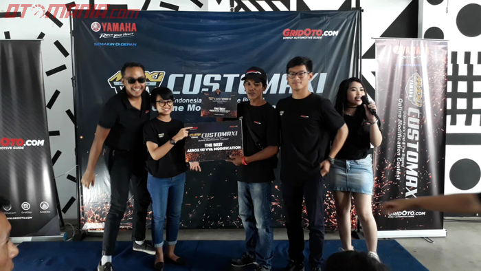 juara Customaxi Yamaha Banjarmasin kategori AEROX 155