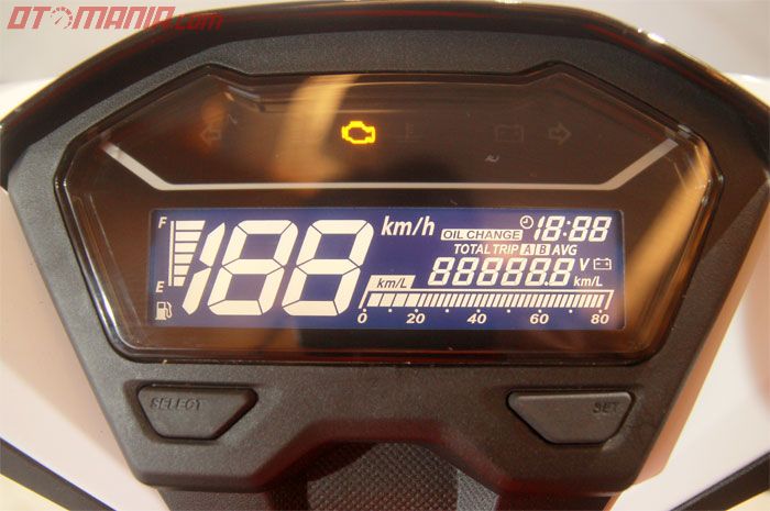 Panel instrumen Honda All New Vario 150 sudah full digital