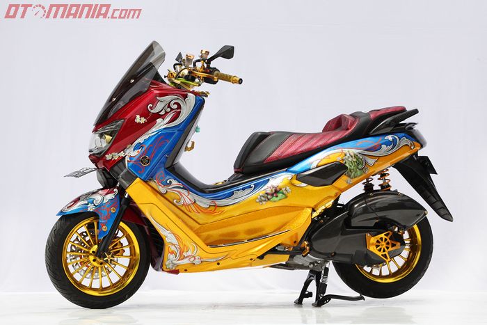 Modifikasi Yamaha NMAX bertema Rama &amp; Shinta Plentis Paint