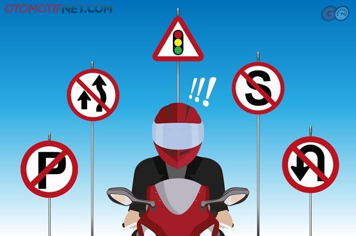 Ilustrasi rambu lalu lintas yang paling sering dilanggar