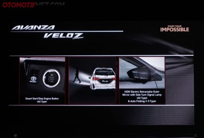 Smart start/stop engine button sudah tersedia di Avanza Veloz