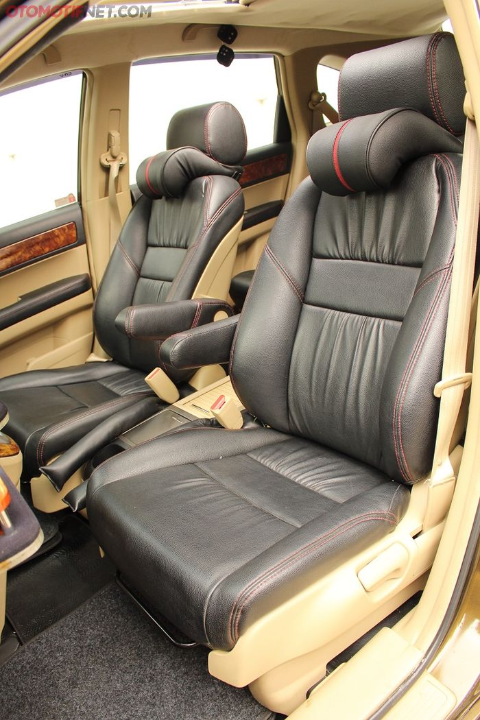 Jok retrim bahan MBtech dikombinasikan dengan bahan motif kulit buaya buatan