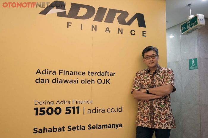 Niko Kurniawan, selaku Direktur Adira Finance saat ditemui di kantornya kawasan Kuningan, Jakarta Selatan.