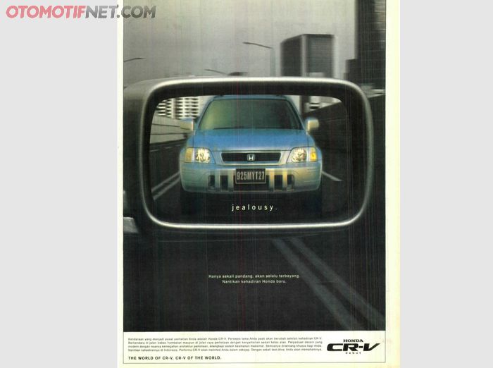 Iklan Honda CR-V di Tabloid Otomotif tahun 2000