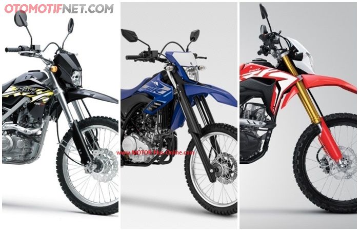 Kawasaki KLX 150, Yamaha WR 155 dan Honda CRF150L.