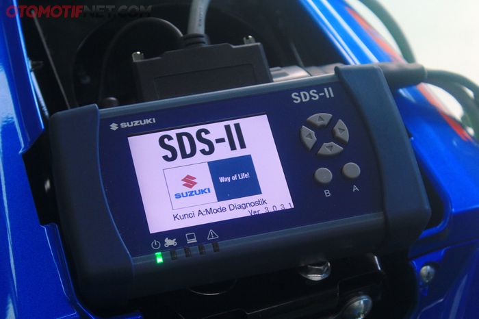 Diagnostic tools bisa jadi cara mudah mengetahui kerusakan pada motor, contohnya diagnostic tools milik Suzuki ini