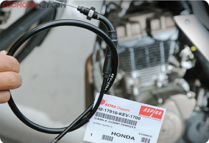 Kabel gas Honda Supra X bisa dipasang di Suzuki Satria F-150 karbu