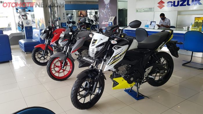 Ilustrasi motor Suzuki produksi lokal