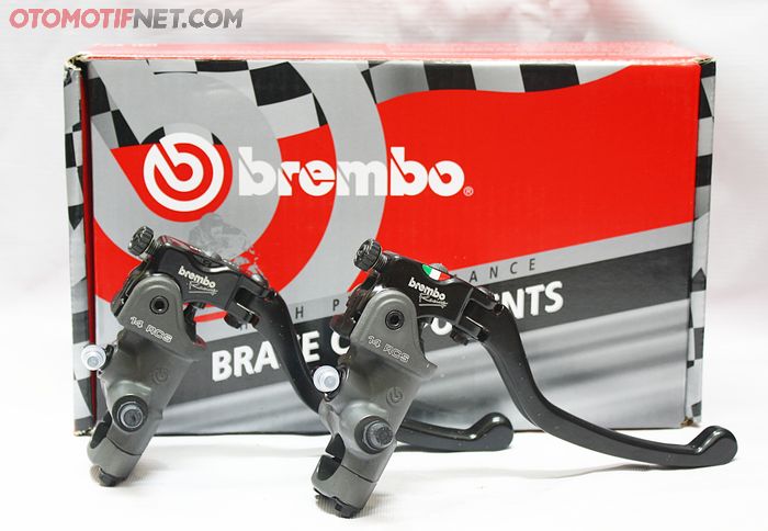 Master rem punya berbagai macam ukuran diameter piston, contoh Brembo RCS14 untuk master rem single standar