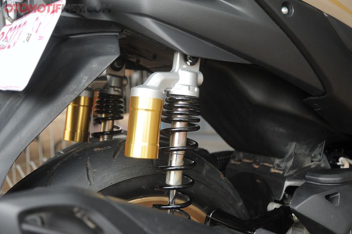 Sub-tank suspension All New Aerox 155 Connected punya redaman yang lembut